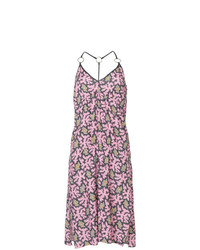 rosa bedrucktes Camisole-Kleid von Victoria Victoria Beckham