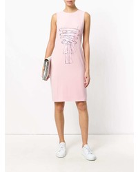 rosa bedrucktes Etuikleid von Boutique Moschino