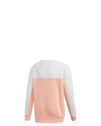 rosa bedrucktes Fleece-Sweatshirt von adidas Originals