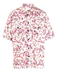 rosa bedrucktes Kurzarmhemd von Isabel Marant