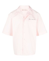 rosa bedrucktes Kurzarmhemd von Marni