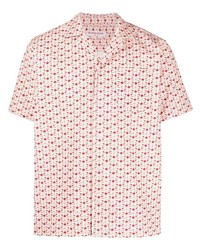 rosa bedrucktes Kurzarmhemd von Orlebar Brown