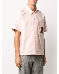 rosa bedrucktes Kurzarmhemd von adidas