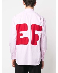 rosa bedrucktes Langarmhemd von Comme Des Garcons SHIRT