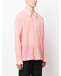 rosa bedrucktes Langarmhemd von Séfr