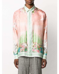 rosa bedrucktes Langarmhemd von Casablanca