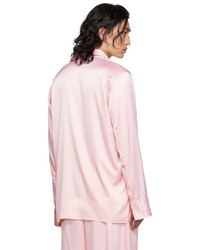 rosa bedrucktes Langarmhemd von LU'U DAN
