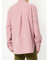 rosa bedrucktes Langarmhemd von Marni