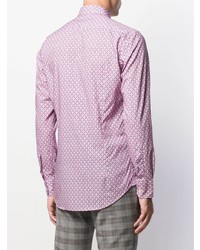rosa bedrucktes Langarmhemd von Etro