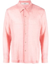 rosa bedrucktes Langarmhemd von Séfr