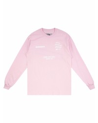 rosa bedrucktes Langarmshirt von Anti Social Social Club