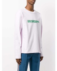 rosa bedrucktes Langarmshirt von Calvin Klein 205W39nyc