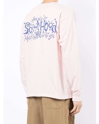 rosa bedrucktes Langarmshirt von SAINT MXXXXXX