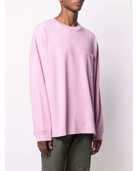 rosa bedrucktes Langarmshirt von Martine Rose