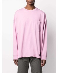 rosa bedrucktes Langarmshirt von Martine Rose