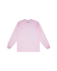 rosa bedrucktes Langarmshirt von Supreme