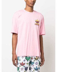 rosa bedrucktes Langarmshirt von adidas
