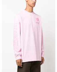 rosa bedrucktes Langarmshirt von Jacquemus