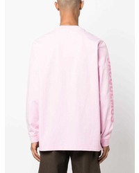 rosa bedrucktes Langarmshirt von Jacquemus