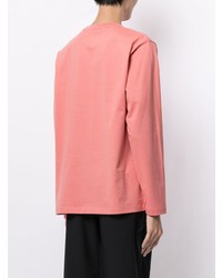 rosa bedrucktes Langarmshirt von Off Duty