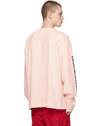 rosa bedrucktes Langarmshirt von Dries Van Noten