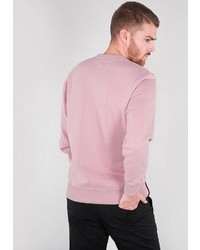 rosa bedrucktes Sweatshirt von Alpha Industries