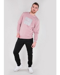 rosa bedrucktes Sweatshirt von Alpha Industries