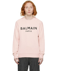 rosa bedrucktes Sweatshirt von Balmain