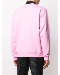 rosa bedrucktes Sweatshirt von Moschino