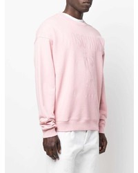 rosa bedrucktes Sweatshirt von Moschino