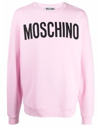 rosa bedrucktes Sweatshirt von Moschino