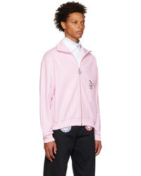 rosa bedrucktes Sweatshirt von Raf Simons