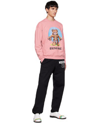 rosa bedrucktes Sweatshirt von Moschino