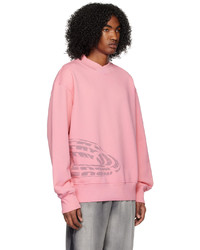 rosa bedrucktes Sweatshirt von Diesel