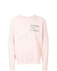 rosa bedrucktes Sweatshirt von Satisfy