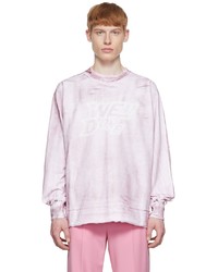 rosa bedrucktes Sweatshirt von We11done