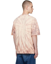 rosa bedrucktes T-Shirt mit einem Rundhalsausschnitt von Online Ceramics