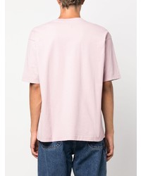 rosa bedrucktes T-Shirt mit einem Rundhalsausschnitt von Levi's