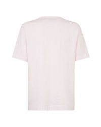 rosa bedrucktes T-Shirt mit einem Rundhalsausschnitt von Fendi