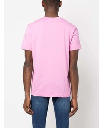 rosa bedrucktes T-Shirt mit einem Rundhalsausschnitt von Belstaff