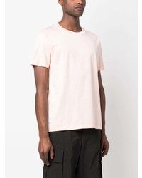 rosa bedrucktes T-Shirt mit einem Rundhalsausschnitt von Stone Island Shadow Project