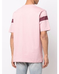 rosa bedrucktes T-Shirt mit einem Rundhalsausschnitt von Diesel