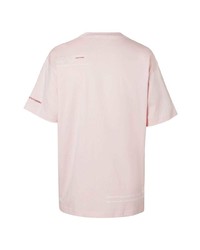 rosa bedrucktes T-Shirt mit einem Rundhalsausschnitt von Burberry