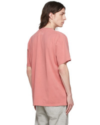 rosa bedrucktes T-Shirt mit einem Rundhalsausschnitt von Stella McCartney