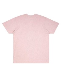 rosa bedrucktes T-Shirt mit einem Rundhalsausschnitt von Supreme