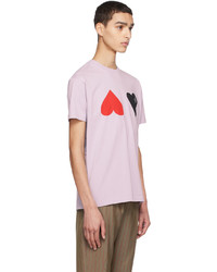 rosa bedrucktes T-Shirt mit einem Rundhalsausschnitt von Vivienne Westwood