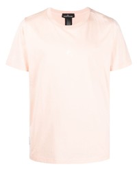 rosa bedrucktes T-Shirt mit einem Rundhalsausschnitt von Stone Island Shadow Project