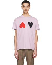 rosa bedrucktes T-Shirt mit einem Rundhalsausschnitt von Vivienne Westwood