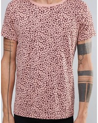 rosa bedrucktes T-shirt von Weekday