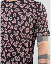 rosa bedrucktes T-shirt von Weekday